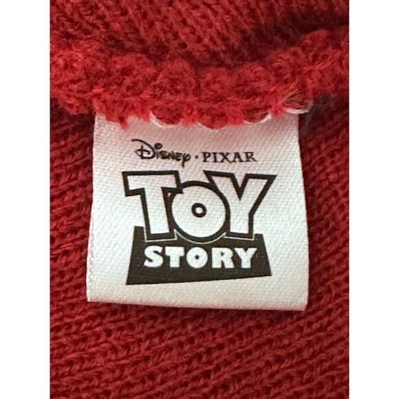 Disney Toy Story Pizza Planet Beanie Winter Hat Red and White NEW - Picture 4 of 5